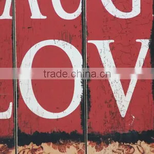 Vintage Wooden Wall Painting Hanging Decor thumbnail-3