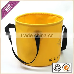 Fishing Folding Bucket 10L 20L 30L Flexible and Foldable PVC Tarpaulin Folding Bucket With Lid thumbnail-2