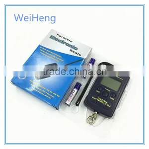 WeiHeng 45kg/110lb Hot Sale Mini Fishing Hanging Digital Luggage Scale With Hook thumbnail-5
