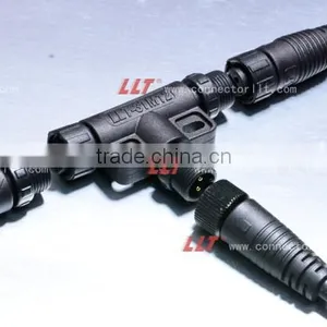 LLT Easy Installable M12 Series T Connector Outdoor Lighting Electrical Tee Connector thumbnail-2