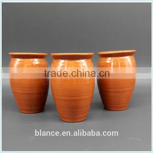 Matt Finish Outside Clay Mug Custom Design Tall Terracotta Cup thumbnail-3