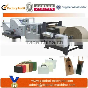 Flat Handle Shopping Paper Bag Making Machine thumbnail-1