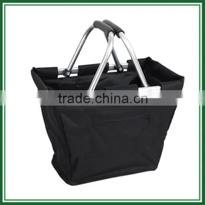 Used Double Hand Folding Shopping Basket thumbnail-2