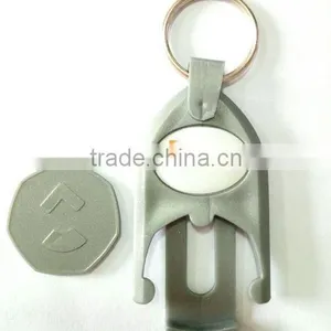 Personalized Custom Trolley Taken Coin Keyring thumbnail-2