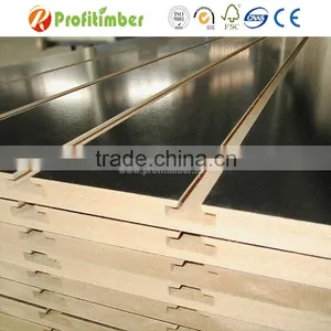 Glossy UV/PVC/Acrylic/Melamine MDF Slotted Board Panel for Slatwall Shelves thumbnail-1