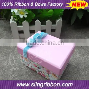 2016 High Quality Blue Velvet Ribbon Bow For Wrapping Gift Box thumbnail-1