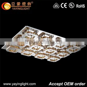 2015 Famous Newest Gold Crystal Ceiling Lamps for Bedroom thumbnail-1