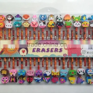 Big Face Animal Pencil and Eraser Set thumbnail-1