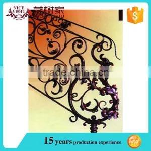 High Quality Wrought Iron Stair Metal Railings,iron Grill for Balcony thumbnail-1