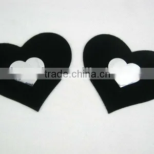 New Design Black Heart Reusable Nipple Cover thumbnail-1
