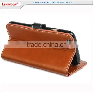 New Design Flip Wallet Crazy Horse Smart Leather Case for Iphone 5 5s 6 6s 7 Plus thumbnail-6
