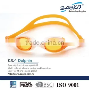 Dolphin - One Piece Anti-Glare UV Protection Junior Children Kids Swimming Goggles Play Fun thumbnail-4