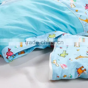 Infant Kids Anti Kicking Quilt Sleeping Bag for Four Seasons Detachable Fillings Blue Style thumbnail-4