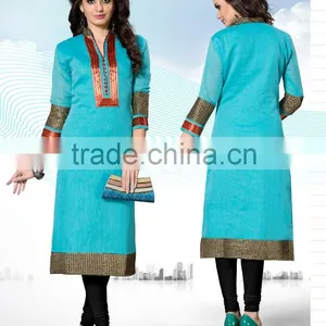 Indian Designer Classic Party Wear Kurti thumbnail-2