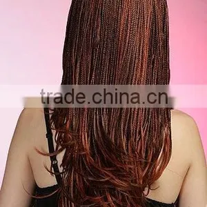 Wholesale 1/2 Half Head Braided Synthetic Hair Wigs for Black Women thumbnail-2