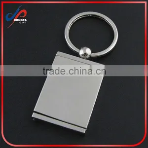 New Rectangle Creative Different Shape Metal Photo Frame Key Chain Ring Keychain thumbnail-1