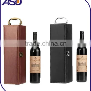 Hot Selling Business Concise Black Brown Wine Gift Box Wine Boxes Wholesale thumbnail-1