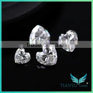 Moissanite Wholesale Heart Shape 6*6mm Moissanite Wedding Sets thumbnail-6