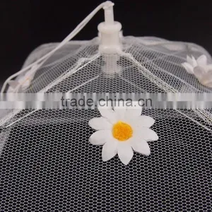 Kitchen Umbrella Mosquito Net Mesh Food Cover With Flower thumbnail-4