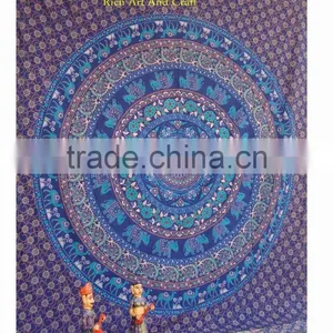 Twin Hippie Indian Tapestry Elephant Mandala Throw Wall Hanging Gypsy Bedspread Bad Sheet thumbnail-2