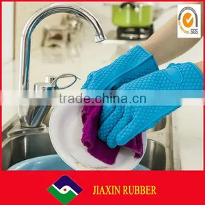 Hand Gloves, Silicone Bbq Baking Gloves, Kitchen Tool With Finger Oven Gloves thumbnail-4