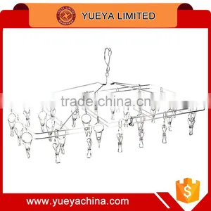 Foldable Hanging Drying Rack Laundry Hanger Dryer Indoor Clothes Dry Rack 30 Pegs thumbnail-1