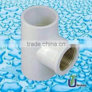 UPVC Female Reducing Tee With Brass DIN PN16 /PVC Tee thumbnail-1