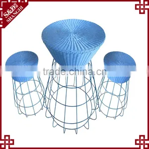 S&D PE Rattan Outdoor Garden Table Set thumbnail-1