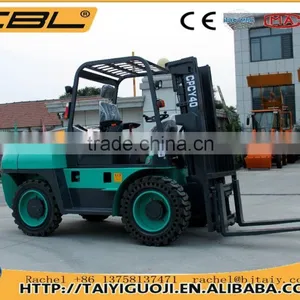 3.5T Diesel Engine Forklift, 4x4 Forklift Loader, Farm Tractor thumbnail-2