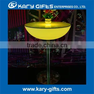2016 Rechargeable Outside LED High Top Round Cocktail Bar Table Set thumbnail-4
