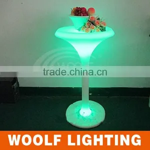 Modern Design Carly Salon and Party Used Shining Decorative LED Round Cocktail Table thumbnail-1