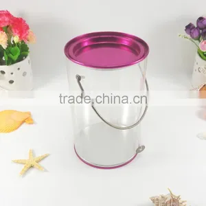 Direct Factory Sale New Round Cylinder Pen Holder Tin Container thumbnail-3