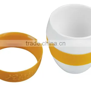 Hot Food Grade Silicone Coffee Cup Sleeve thumbnail-1