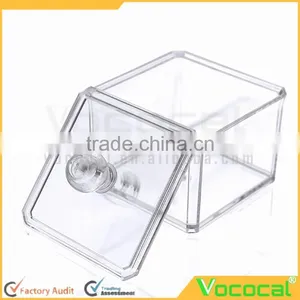 Clear Acrylic Multifunctional Home Office Desk Makeup Jewelry Organizer Storage Box Holder Container With Lid thumbnail-3