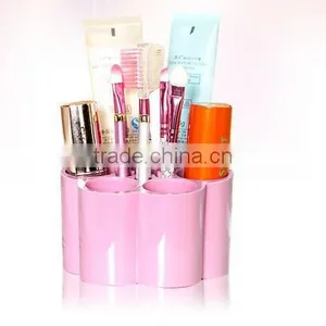 Cy269 Plastic Plum Blossom Shaped Dressing Table Cosmetic Storage Box Candy Color Desktop Separating Arrangement Box thumbnail-5