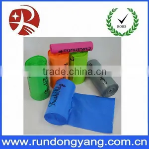 LDPE OXO Biodegradable Colorful Dog Poop Bags With Roll Used For Cat thumbnail-1