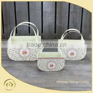 Cake Paper Decal Handmade Home Decorate Flower Baskets With Hanging thumbnail-1