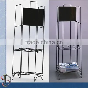 Floor 2 Shelves Stand for Newspaper thumbnail-1
