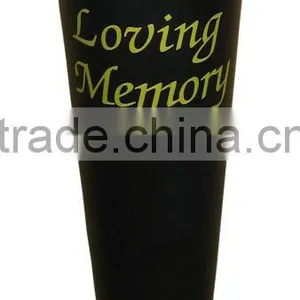 Black Spiked in Loving Memory Grave Vase thumbnail-1