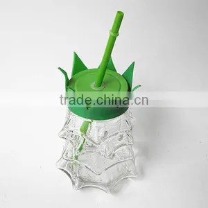 Elegant Christmas Tree Design Theme E-juice Glass Jar With Tree Lid thumbnail-2