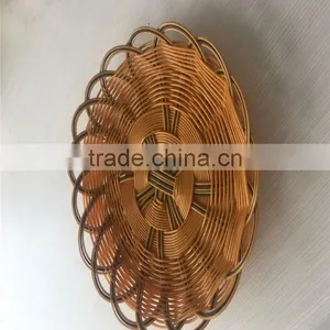 Beautiful Plastic Rattan Storage Basket for Supermarket thumbnail-3