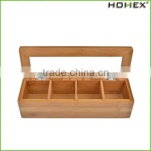 Popular Classical Customize Make Wooden Bamboo Chinese Tea Gift Box/Homex_Factory thumbnail-1