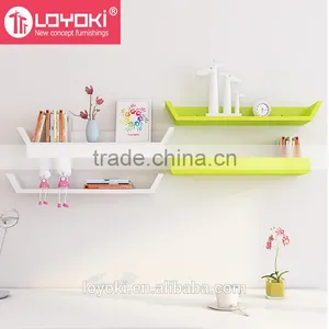 Creative Home Decorative Wall Floating Chipboard Mdf Wall Shelf thumbnail-3