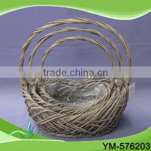 2016 Hot Sale Handmade Wholesale Wicker Baskets With Handle thumbnail-1
