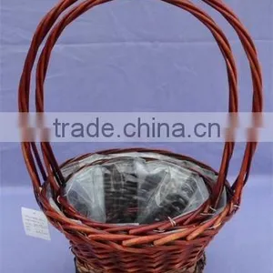 Decorative Willow Gift Basket for Flowers for Wedding thumbnail-1