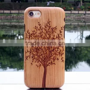 Classical Chinese Walnut/bamboo/rosewood/cherry/maya Cartoon Cell Phone Case for Iphone thumbnail-2