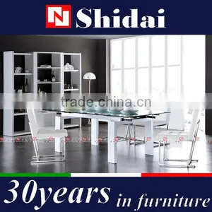 6 Seater Tempered Glass Dining Table Arabic Style Dining Room Table thumbnail-3