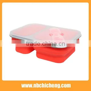 Kitchenware Set Silicone Fast Food Box, Silicone Lunch Box, Silicone Folding Box thumbnail-2