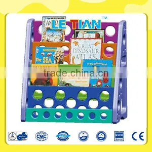 LT-2151L Children Educational Furniture, Kids Lovely Plastic Bookshelf thumbnail-1