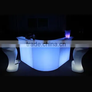 2014 Hot Sale LED Corner Bar Table, LED Bar Counter, Led Glowing Table thumbnail-4